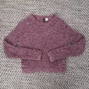 H&M Slightly cropped red knitted sweater